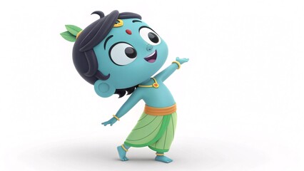 The Joyful Adventures of Little Krishna Exploring the Wonders of His Divine Childhood with Innocence and Merriment