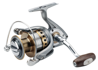 fishing reel isolated on background white
