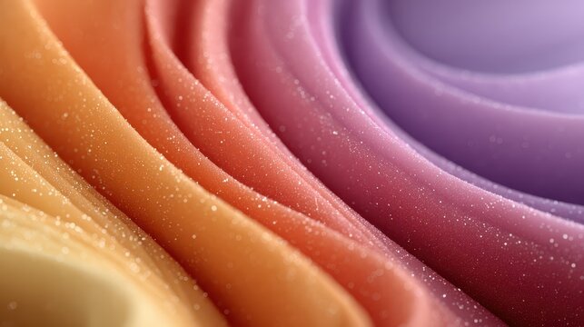 An abstract composition of colorful waves and sparkling particles, creating a mesmerizing visual effect that captures the viewer's imagination and evokes a sense of wonder.