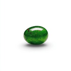 Oval green gemstone