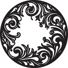 Fototapeta premium Vintage Baroque Ornament Corner Design collection. Featuring intricate retro patterns inspired by classical European art
