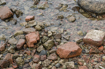 broken bricks and stones