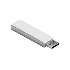 A close up of a silver usb drive on a black background showing the connector and casing detail clearly