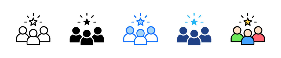 Customer Experience Icon Set Multiple Style Collection