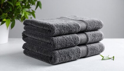 Luxury Charcoal Grey Bath Towels: Soft, Absorbent, and Stylish