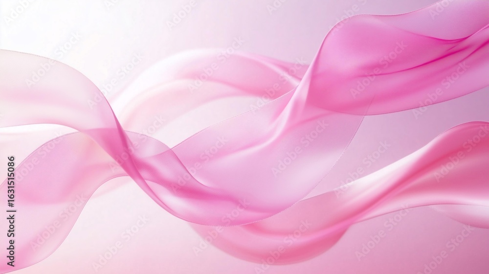Aufkleber this image features elegant, flowing pink waves that create a serene and calming effect. ideal for b