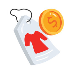 A well designed 3d style icon of price tag
