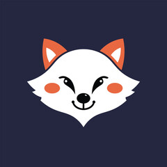 Fox Mascot Cartoon Modern Cute Logo 