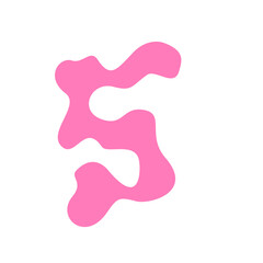 Alphabet and number bumble colour pink