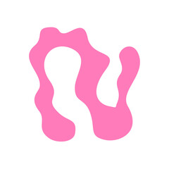 Alphabet and number bumble colour pink