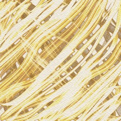 Golden Abstract Brush Strokes Background – Hand-Painted Artistic Yellow Texture on Paper
