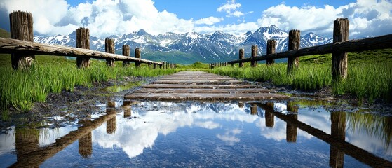Mountain Path Reflection.