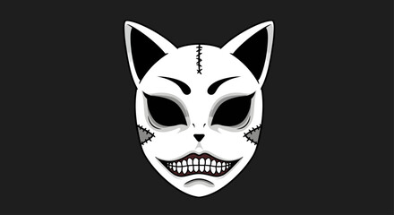 Vector illustration of a sound truck with a massive wall of speakers, representing a mobile sound system for music events.