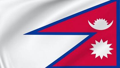 Flag of Nepal - The Only Non-Quadrilateral Flag