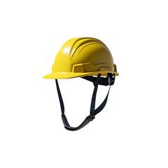 yellow hard hat isolated on white