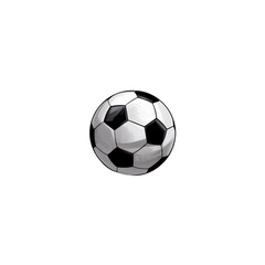 Naklejka premium Classic Black and White Soccer Ball on Transparent Background