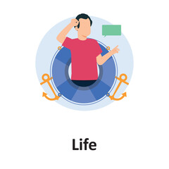 Life, Vector Illustration which can easily edit or modify