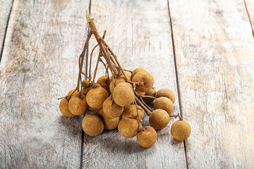 Ripe sweet tropical Longan fruit
