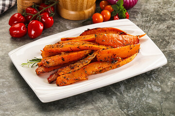 Baked batat with with spices