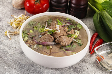 Vietnamese cuisine - Pho Bo soup with beef