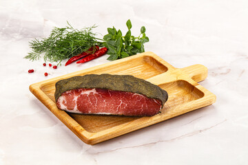 Delicous tasty dry pork jerky