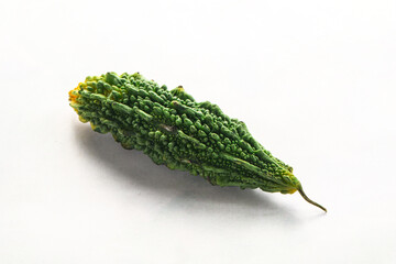 Raw green exotic tropical bitter melon