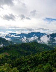 Fototapeta premium Misty mountain landscape