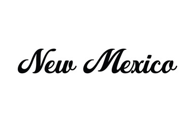 Vector New Mexico text typography design for tshirt hoodie baseball cap jacket and other uses vector