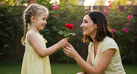 mother and daughter