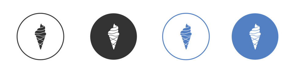 Ice cream cone icon symbol. Quality design element.