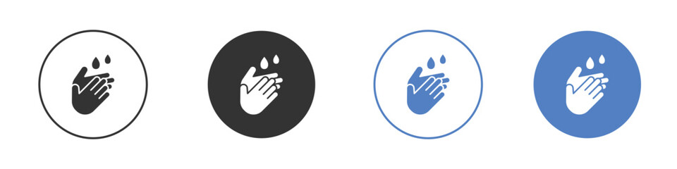Handwashing icon symbol. Quality design element.