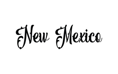 Vector New Mexico text typography design for tshirt hoodie baseball cap jacket and other uses vector