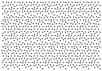 Seamless polka dot pattern Random black dots background. Transparent and vector illustration © Faridzdesign