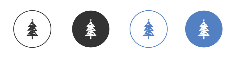 Christmas tree icon symbol. Quality design element.