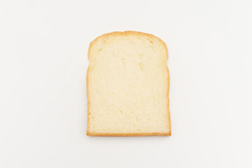 sliced bread isolated on white	