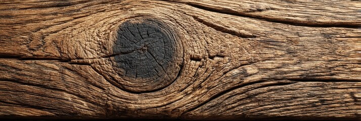 Detailed close-up of rustic wood texture showcasing natural imperfections and grain patterns in warm tones
