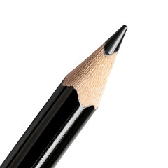 Close-up View of a Sharpened Pencil Tips with Fine Details Highlighting Wood and Graphite Texture