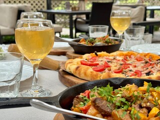 food in restaurant