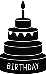 Birthday Cake Silhouette