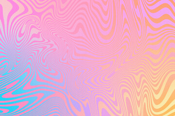 abstract pastel rainbow 1970s retro groovy gradient background with swirls and grainy texture