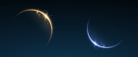 Fire trail wave, bright glow speed curve line. Glowing gold and white light stream, vector, png. Light curve line swirl effect.