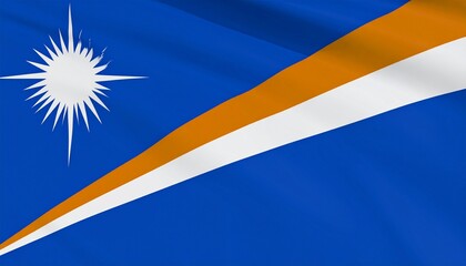 Obraz premium Flag of the Marshall Islands