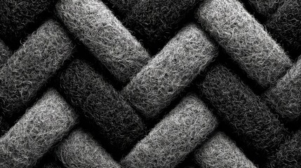 Close-up of a woven, textured fabric