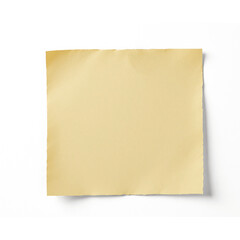 yellow note paper on white