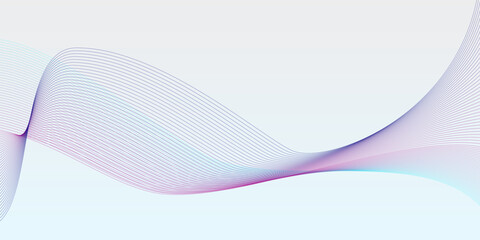 Clean and modern abstract wave background with soft blue and purple gradients.