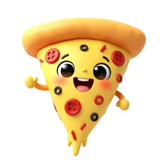 Joyful Cheese Pizza Slice

