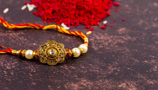 gold metallic filigree floral brooch, intricate jewelry, ornate design, precious metal, red floral background, detailed textured surface, glossy elegant accessory

