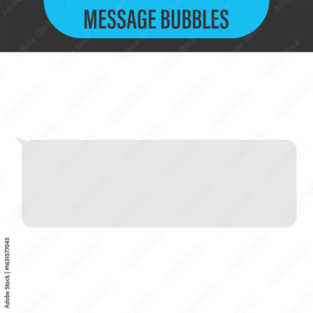 Poster messages bubbles. vector design template of message bubbles chat boxes. place your own text to the m
