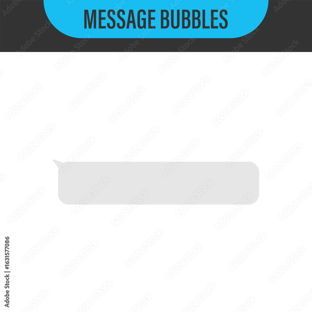 Poster messages bubbles. vector design template of message bubbles chat boxes. place your own text to the m