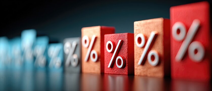 Percentage bar graph with varying colors